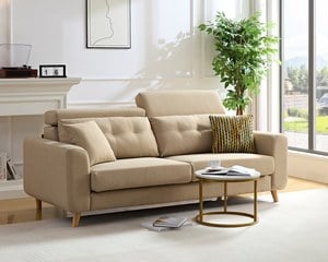 〔夏佐三人座涼感布沙發〕｜機能涼感紗 × 防潑水耐磨 × SGS 認證品質 – 擇木深耕