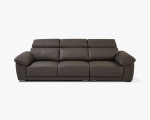 巴比倫 一字型真皮沙發｜歐洲進口頭層牛皮 × 可調式頭靠 × 十年骨架保固 – 擇木深耕系列