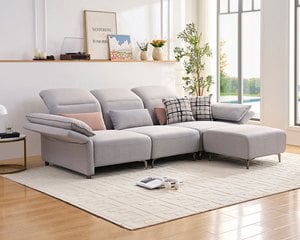 薇朵娜 L 型貓抓布沙發｜耐磨防潑水 × 高密度彈力坐墊 × 十年骨架保固 – 擇木深耕系列