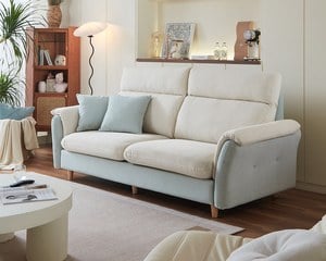 〔貝拉 三人座貓抓布沙發〕｜防油防污貓抓布 × 高回彈坐感 × 優雅弧形設計 – 擇木深耕