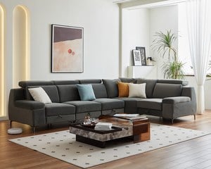 現場展示品出清-擇木深耕-康拉德L型貓抓布沙發