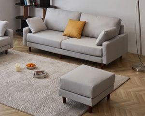 北歐美學 L 型布沙發｜科技布 × 獨立筒坐墊 × 可拆洗布套 – 方願系列