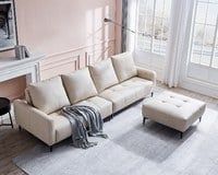 擇木深耕-卡瓦尼L型貓抓皮沙發