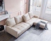 擇木深耕-卡瓦尼L型貓抓皮沙發