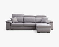 貝特默L型貓抓布沙發(二款)｜可調式頭靠 × 兩款機能扶手 × 耐磨防潑水–擇木深耕