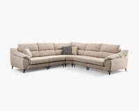 雷克雅 貓抓布組合沙發（米色／灰色）｜擇木深耕