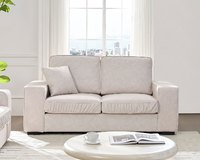 奧利 雙人座布沙發（三色）｜超細纖維科技布 × 寬大座椅設計 × 百搭極簡首選 – 方願系列