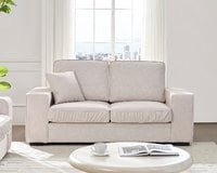 奧利 雙人座布沙發（三色）｜超細纖維科技布 × 寬大座椅設計 × 百搭極簡首選 – 方願系列