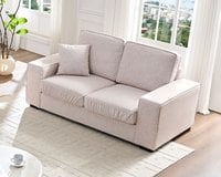 奧利 雙人座布沙發（三色）｜超細纖維科技布 × 寬大座椅設計 × 百搭極簡首選 – 方願系列