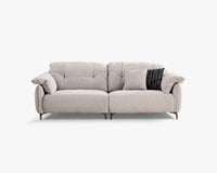 蜜拉 一字型布沙發｜北歐雪花絨布 × 防潑水耐磨