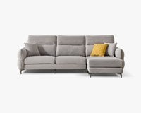 貝蒂L型貓抓布沙發｜耐磨防潑水 × 可拆洗布套 × 左右移動腳椅 – 擇木深耕