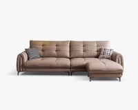 聖塔倫L型皮沙發｜抗污耐磨皮革 × 高彈坐墊 × 左右移動腳椅 – 擇木深耕