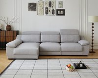 佐伊L型貓抓布沙發｜滑軌坐墊 × 可調頭枕 × 耐磨防潑水 × 左右型–擇木深耕