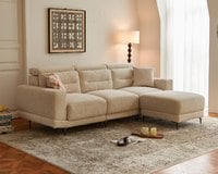 日耳曼L型貓抓布沙發｜滑軌式坐墊 × 耐磨防潑水 × 可調頭靠枕 – 擇木深耕