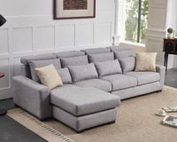 塔琳 L 型布沙發｜科技布防刮 × 可調式頭枕 × 小宅舒適首選 – 方願系列