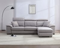 貝特默L型貓抓布沙發(二款)｜可調式頭靠 × 兩款機能扶手 × 耐磨防潑水–擇木深耕