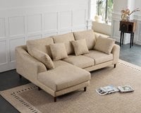 布蘭達 L 型布沙發｜耐磨棉絨布 × 左右型可選 × 小宅實用設計 – 方願系列