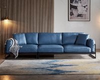 現場展示品出清-擇木深耕-諾斯四人座真皮沙發