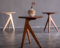 擇木深耕-純粹。簡約造型小茶几 邊几 邊桌(二色)