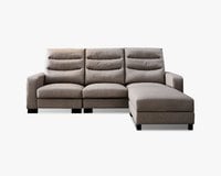 現場展示品出清-擇木深耕-喬堤L型貓抓皮收納沙發