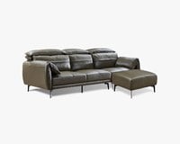 擇木深耕-普利亞L型真皮沙發