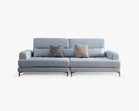 科羅拉 四人座涼感布沙發｜冰感涼感布 × 高密度彈力坐墊 × 十年骨架保固 – 擇木深耕系列