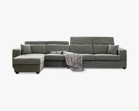 現場展示品出清-擇木深耕-伊迪斯L型貓抓布沙發