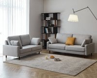 北歐美學 2+3 人座布沙發｜科技布 × 獨立筒坐墊 × 可拆洗布套 – 方願系列