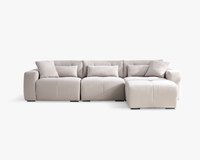 達芙妮 L 型貓抓布沙發｜防潑水 × SGS 檢驗 × 模組自由組合