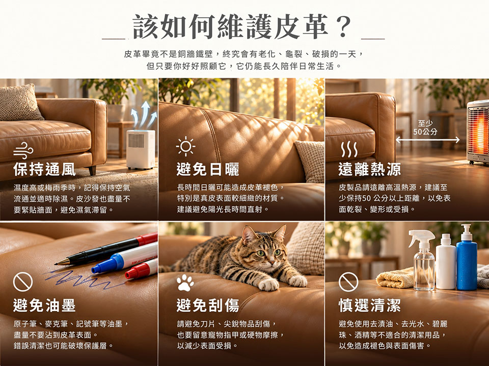 牛皮沙發保養指南|天然皮革日常清潔與維護注意事項