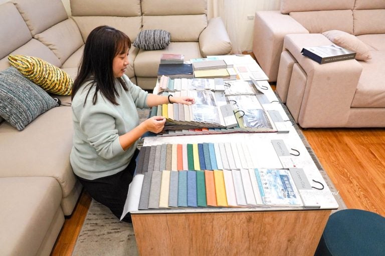 貓抓布 涼感布 真皮沙發面料展示-2