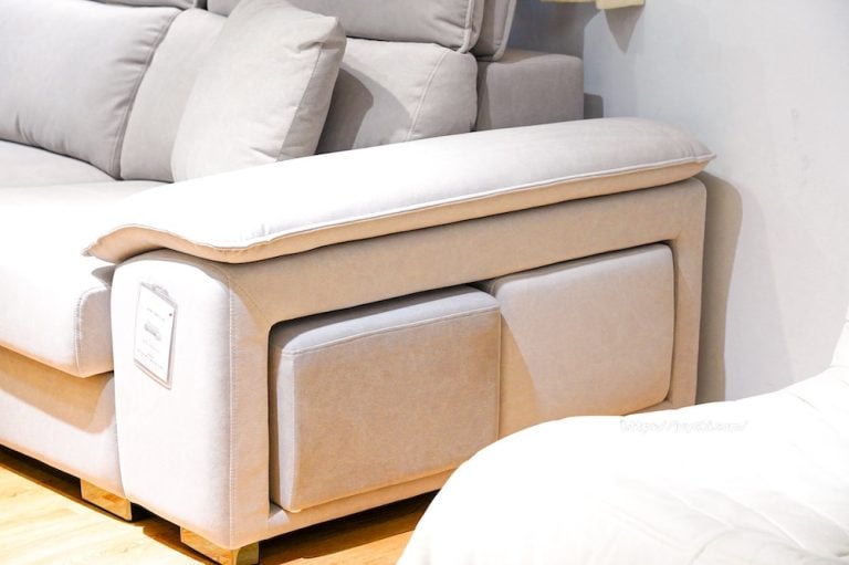 貝特默 L 型貓抓布沙發 機能扶手設計-4