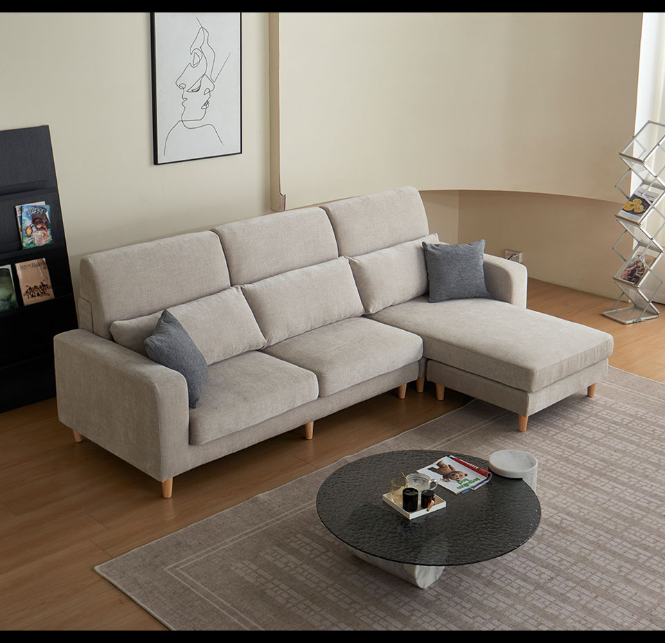 柏妮絲L型布沙發，是一款具舒適性、耐用性的高質感沙發，是您居家生活的最佳搭擋