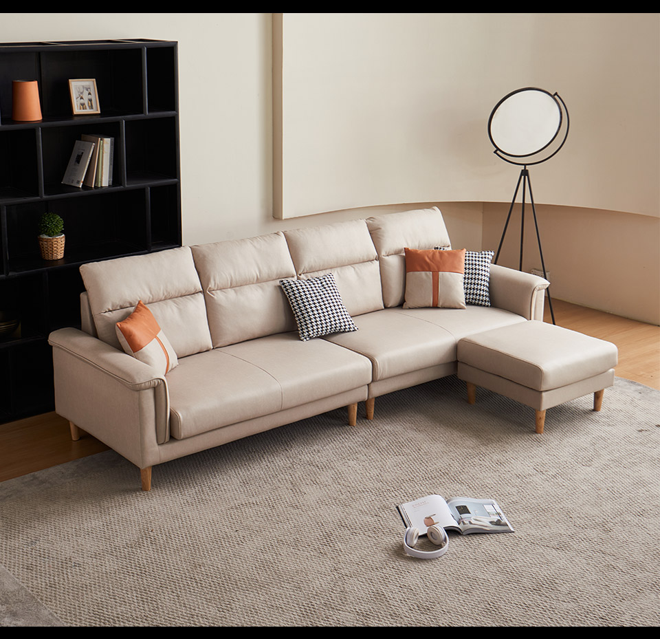 選購這款L型布沙發，為您的家居生活注入無限的舒適和美感