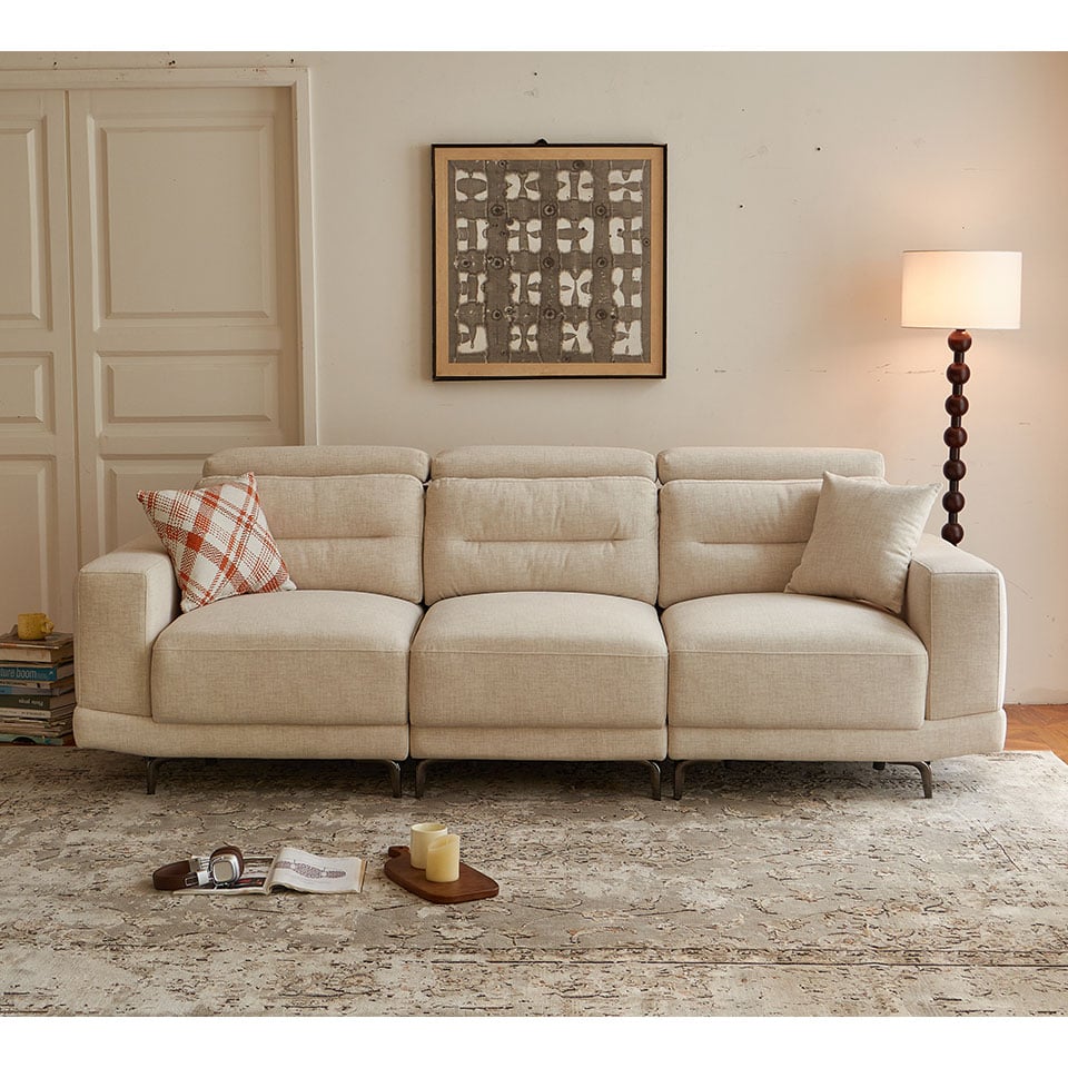 日耳曼L型貓抓布沙發|正面角度展示