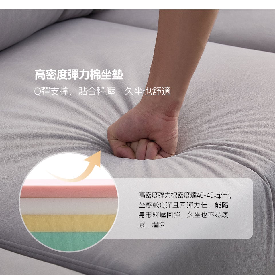 貝特默L型貓抓布沙發|高密度彈力棉坐墊,Q彈支撐,舒適首選