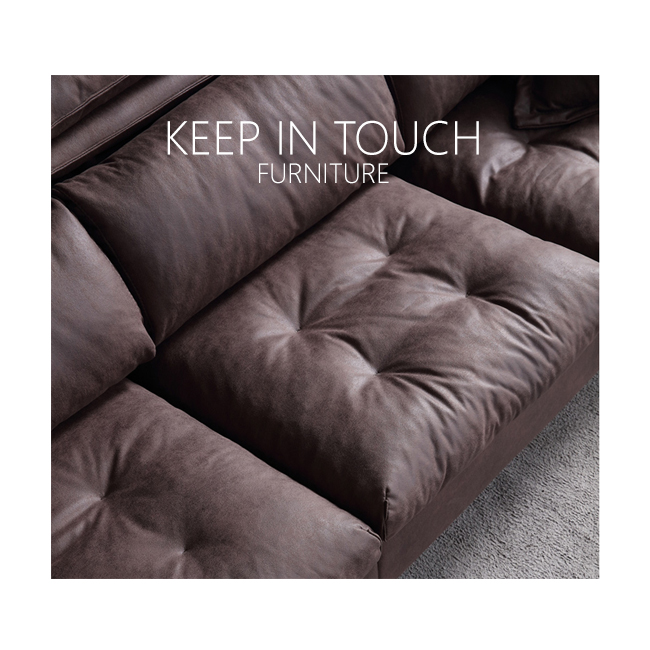 坐墊採用拉扣設計，增加造型感，沙發更有質感