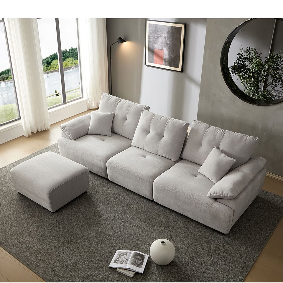 雪菲爾L型布沙發|兼具美感與實用的舒適首選