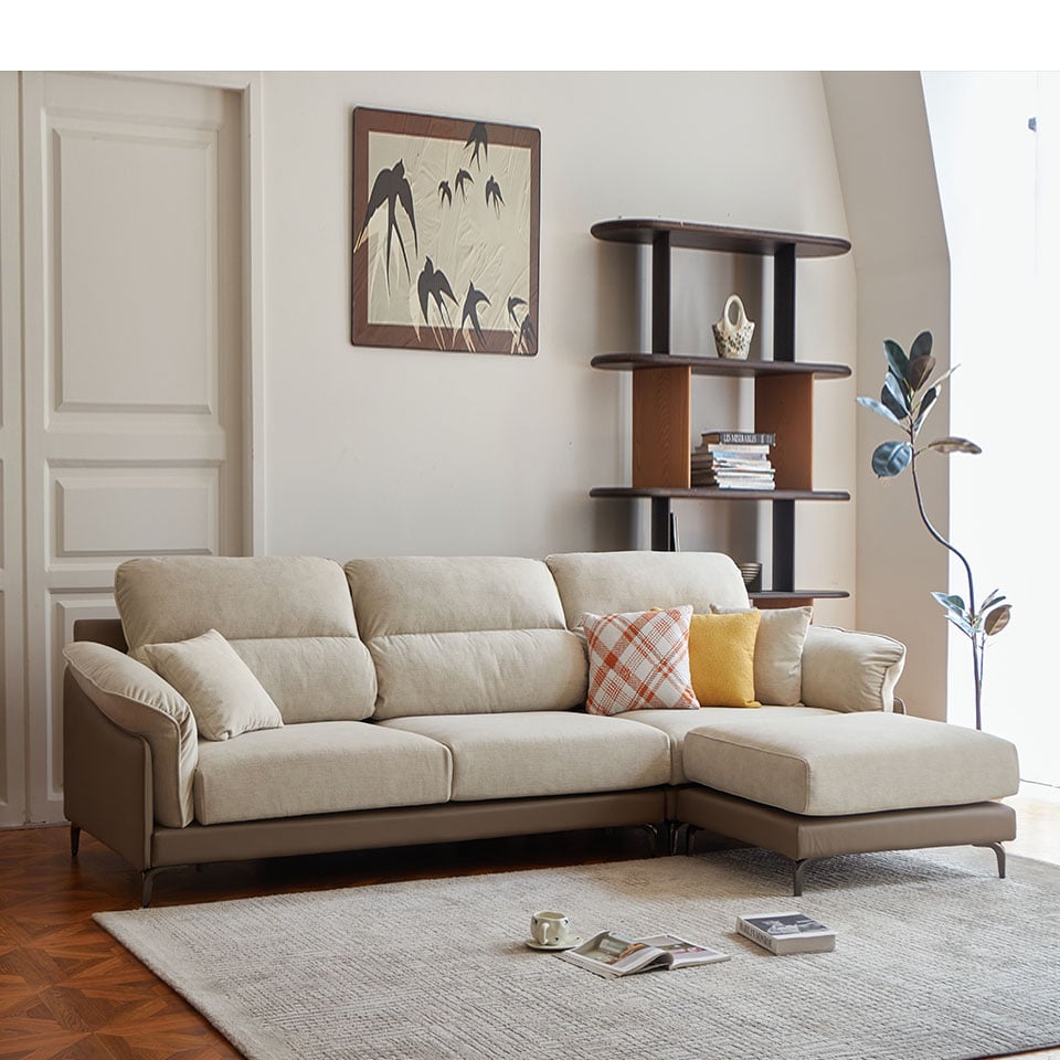 瑞拉L型貓抓布沙發|適合重視舒適度與美感的家庭 客廳佈置 瑞拉L型貓抓布沙發|適合重視舒適度與美感的家庭 客廳佈置