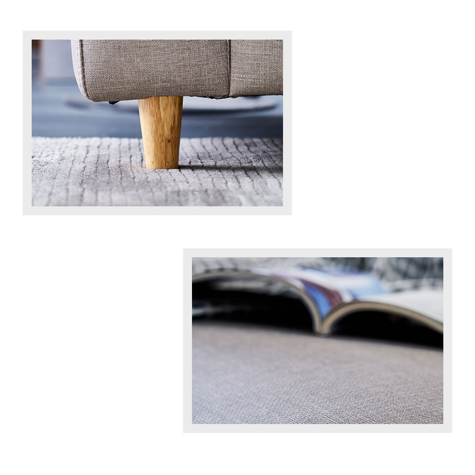 橡膠木造型椅腳，讓沙發的穩定度與美感皆大大的提升