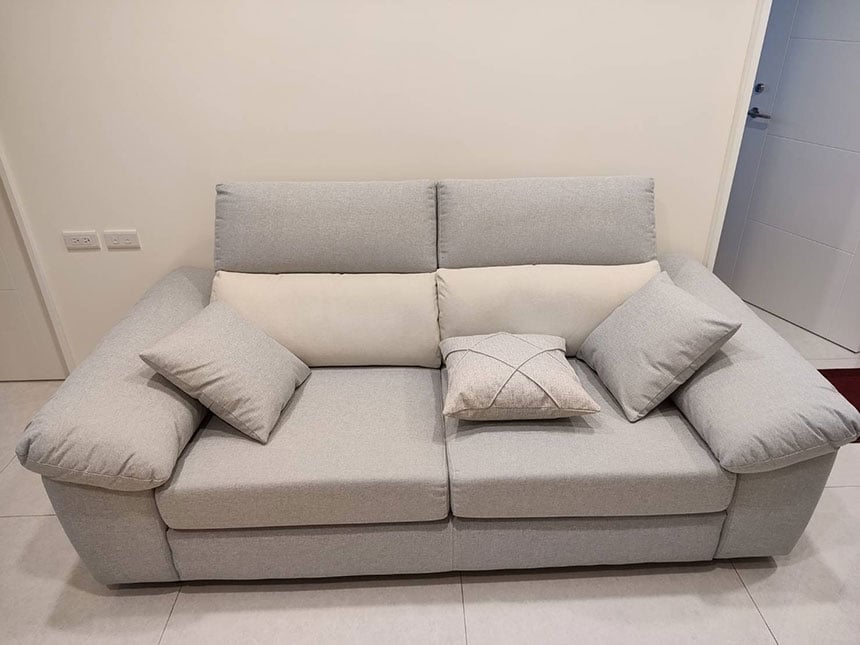 YKS 波恩三人座布沙發｜台中南屯沙發開箱實拍｜擇木深耕系列熱銷款