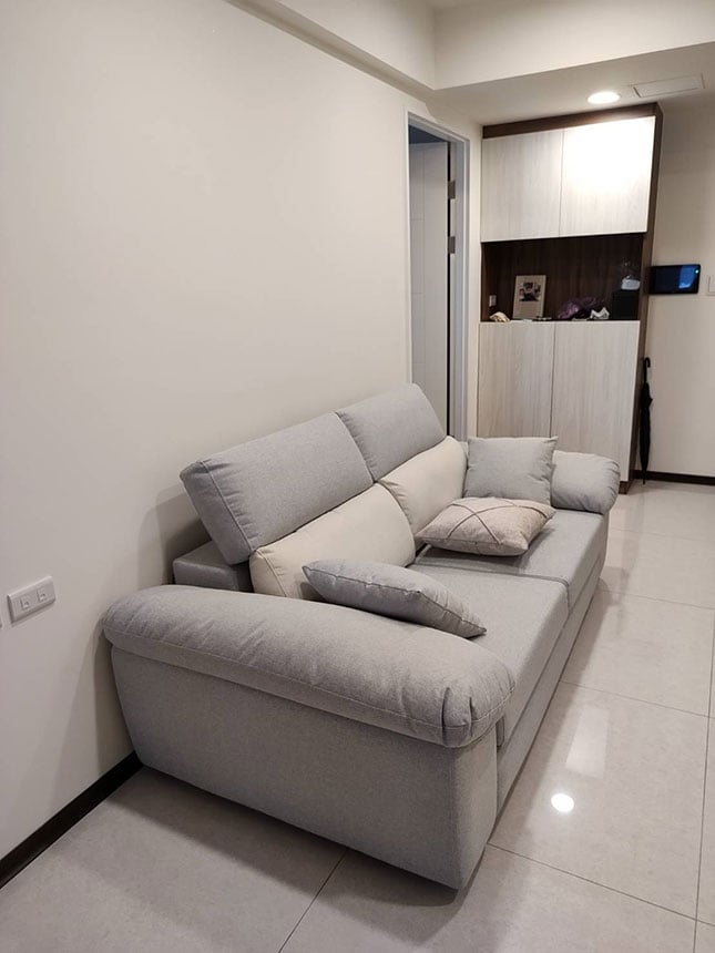 YKS 波恩三人座布沙發｜台中南屯沙發開箱實拍｜擇木深耕系列熱銷款