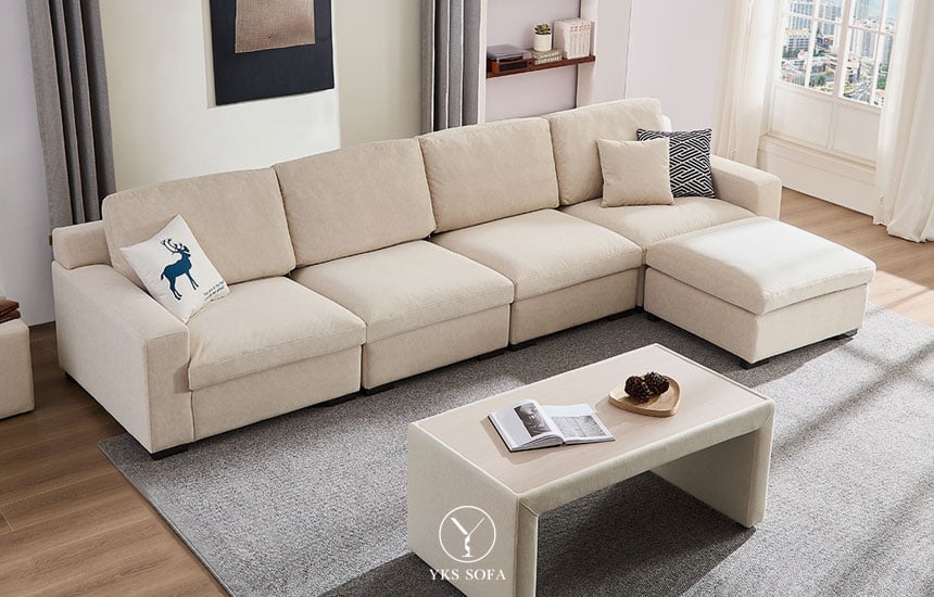 擇木深耕∣米蕾貓抓布模組沙發 擇木深耕∣米蕾貓抓布模組沙發∣L型側面圖