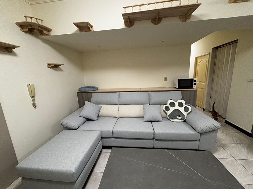 YKS 多麗絲L型涼感布沙發｜台南陳小姐開箱實拍沙發｜擇木深耕系列熱銷款