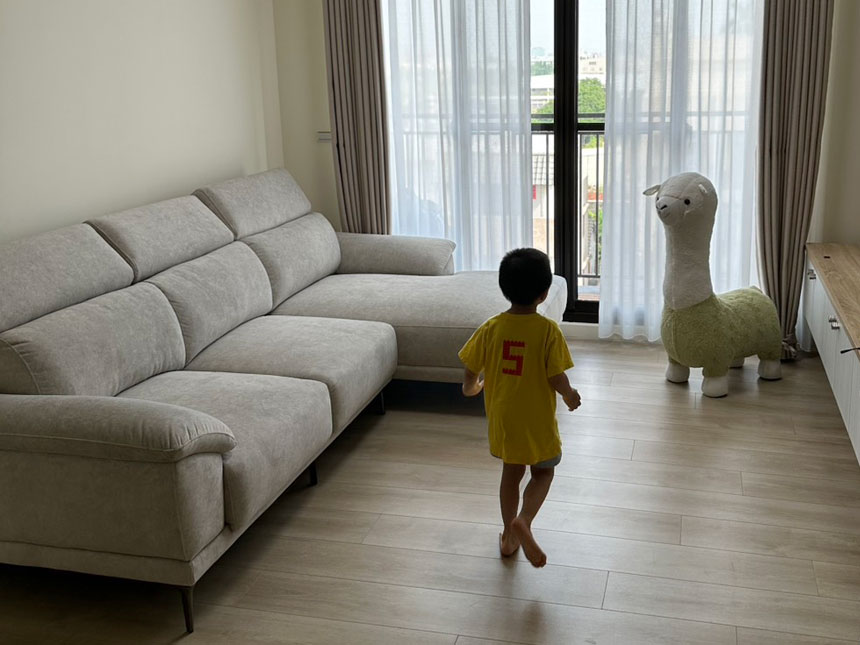 沙發開箱分享-曼德爾L型貓抓布沙發 沙發開箱分享-曼德爾L型貓抓布沙發