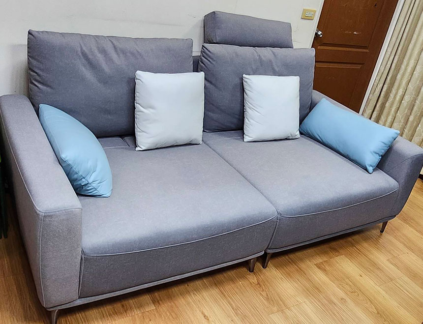 沙發開箱-喬治亞三人座貓抓布沙發(客製)