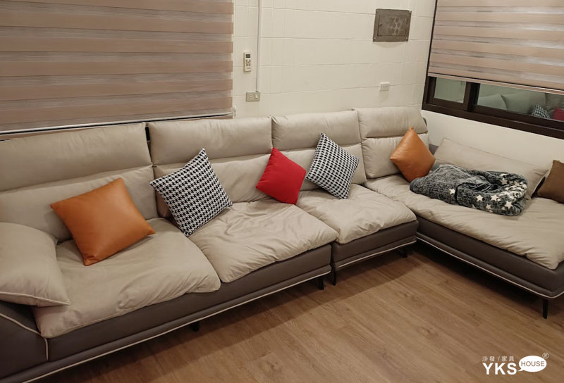 客人實拍！YKS沙發展場的布達佩斯L型布沙發，舒適美觀，值得入手！