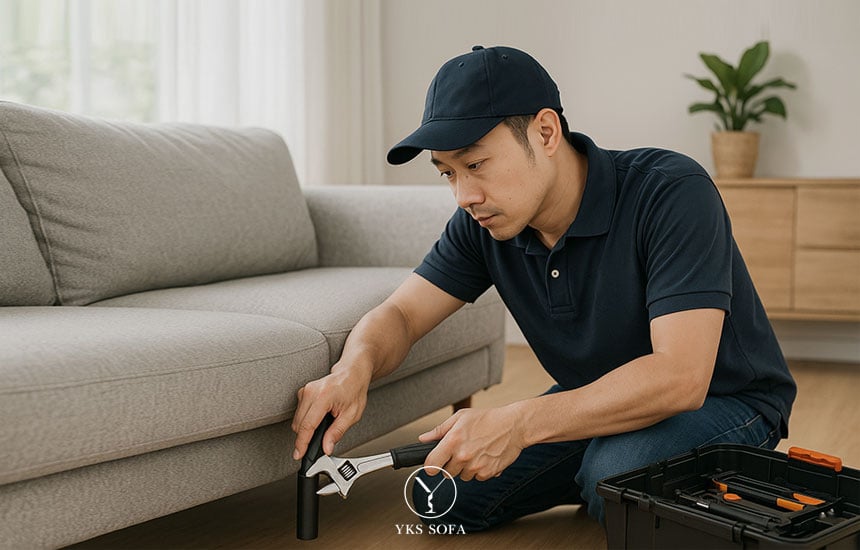 YKS 售後到府檢測與維修示意圖