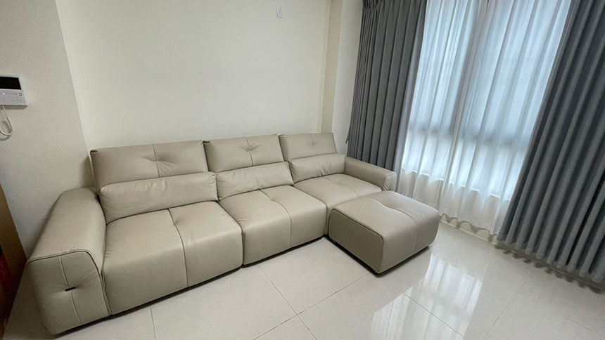 YKS 馬卡斯L型皮沙發｜彰化大村客廳開箱實拍沙發｜擇木深耕系列熱銷款