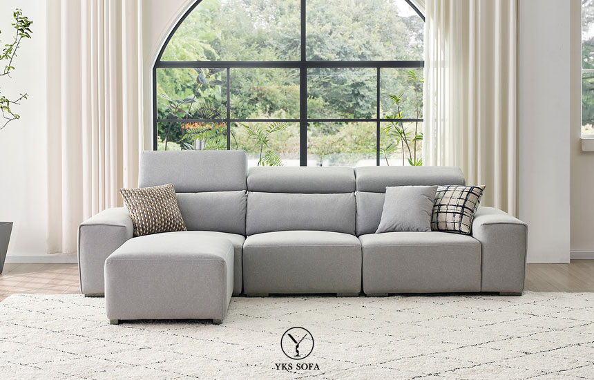 YKS-慕斯拼拼L型貓抓布沙發 L型沙發加上模組化設計,讓動線更靈活,不受空間限制